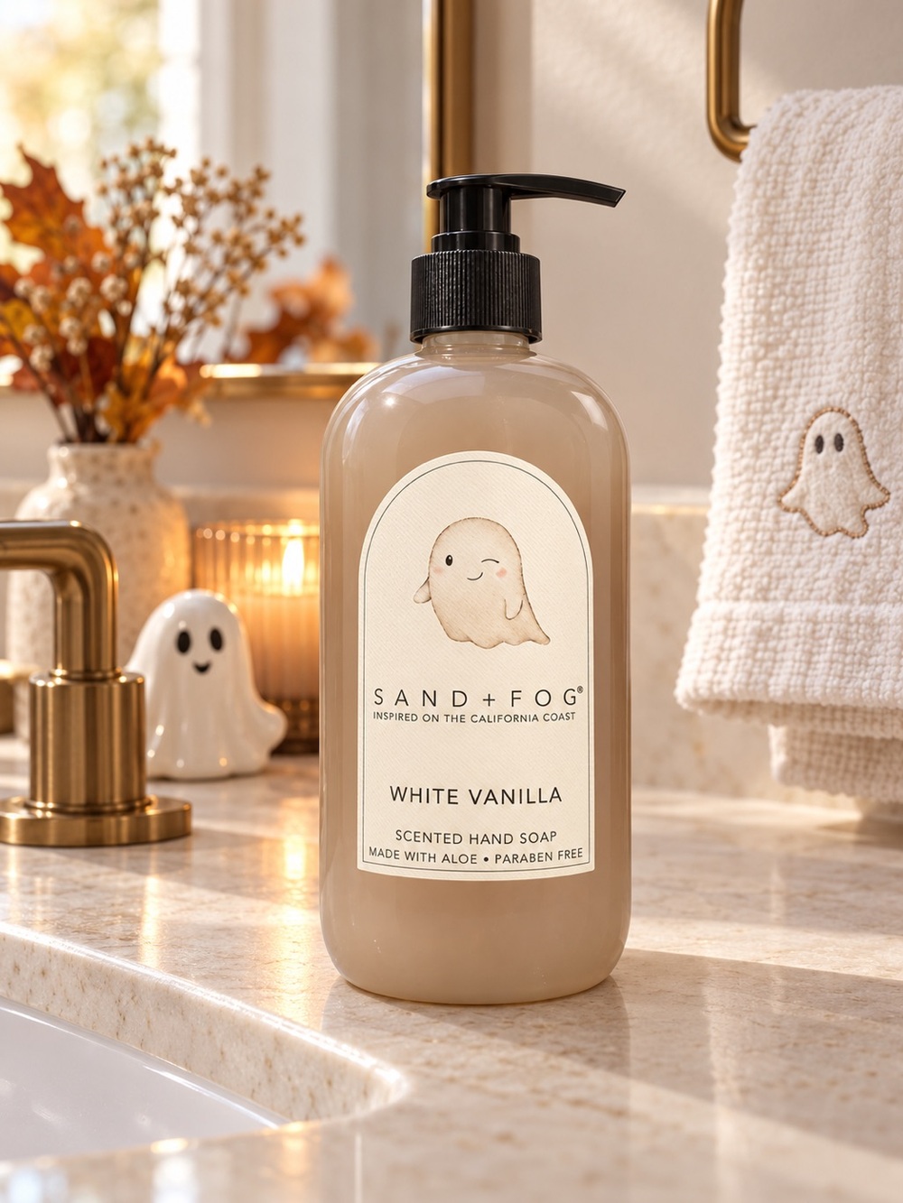 Sand + Fog White Vanilla Scented Hand Soap with Aloe – Ghost Label